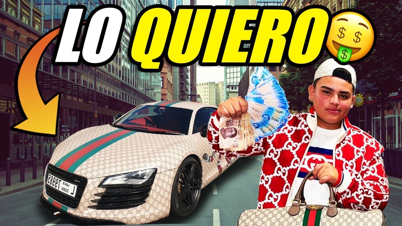 SORPRENDO AL NIÑO GUCCI CON EL AUDI R8 GUCCI! 🤑