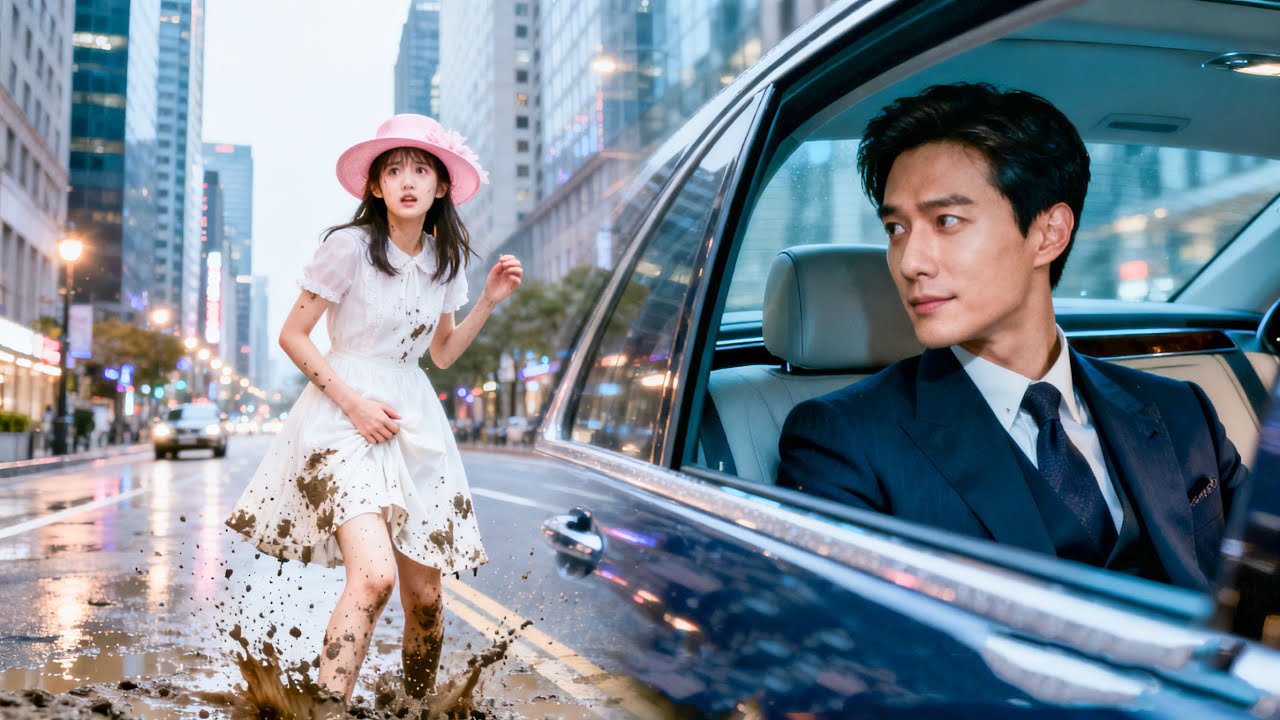 Girl Splashed with Mud, Luxury Car CEO Falls for Her at First Sight!