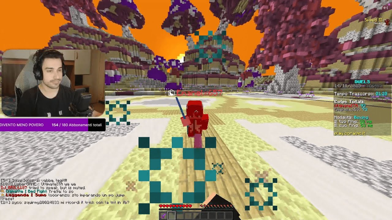 🔴 MINECRAFT BEDWARS ed EVENTI ma ho la tosse ||❕discord❕social