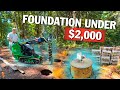 Diy tiny home pier foundation  the right way