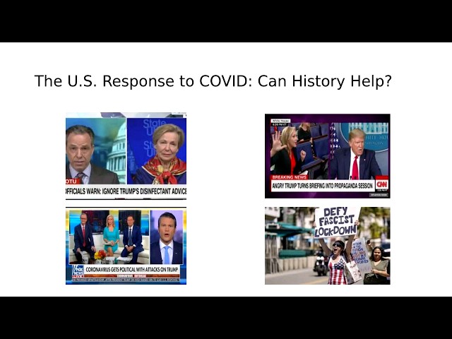 Watch The COVID-19 Crisis in the Unites States in Historical Perspective - a talk with Gareth Davies on YouTube.