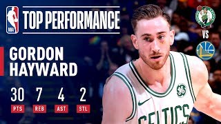 Gordon Hayward Goes For 30 POINTS On 12\/16 Shooting Vs. Warriors | March 5, 2019