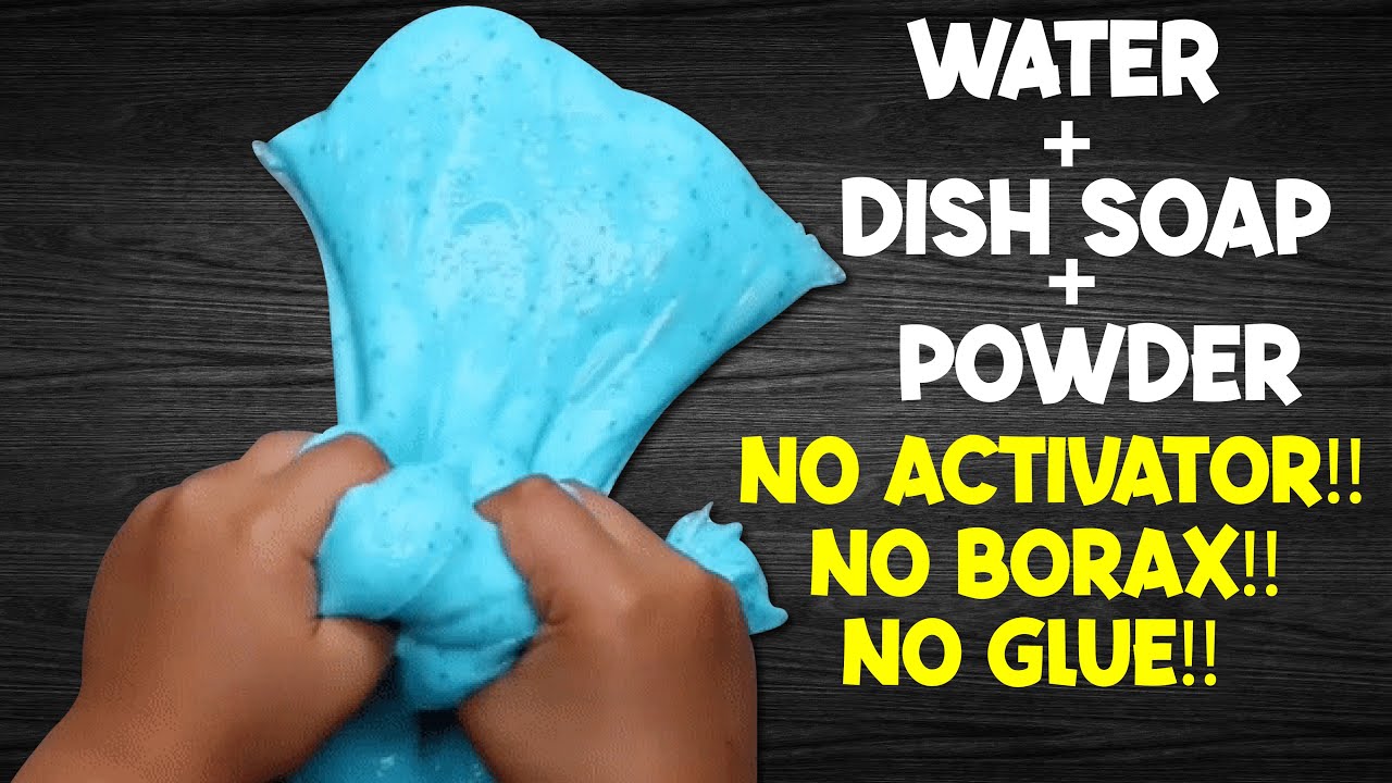 NO GLUE WATER AND DISH SOAP SLIME!! How to make Slime with Water and