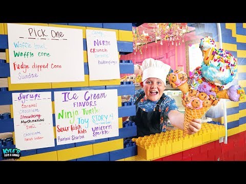 Surprise Giant LEGO Drive Thru Ice Cream Sundae Restaurant Game