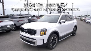 New 2024 Kia Telluride EX Captain&#39;s Chairs and Towing Package at Parkside Kia