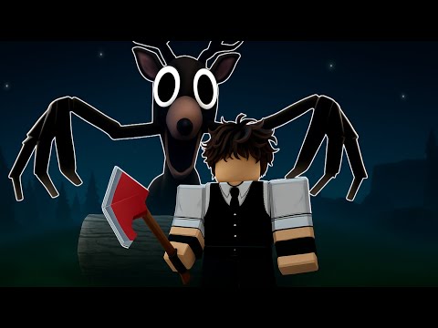 JOGUEI 99 NOITES NA FLORESTA PELA PRIMEIRA VEZ - ROBLOX!!!