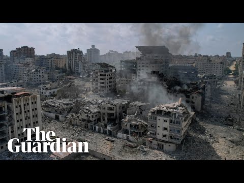 Large parts of Gaza City left in ruins after night of heavy bombardment