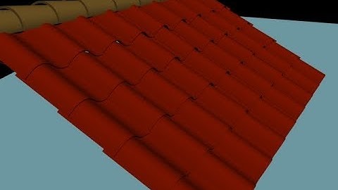 How to make Roof Tiles in one click | 3DS max tutorial