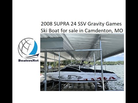 2008 SUPRA 24 SSV Gravity Games Ski Boat for sale in Camdenton, MO. $46,900. @BoatersNetVideos