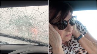 Huge hailstones smash through windscreen in Australia  | Extreme weather 2019