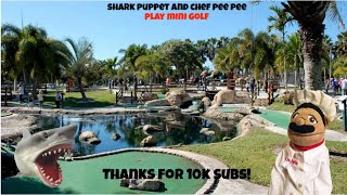 SB Movie: Shark Puppet and Chef Pee Pee play Mini Golf!