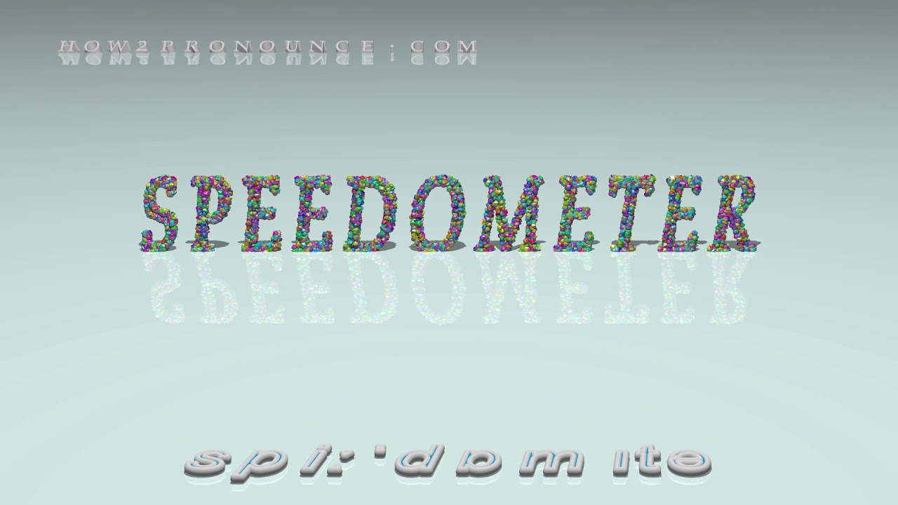 speedometer pronunciation in British English (three voices / accents
