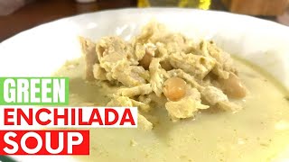 Crockpot Green Enchilada Chicken Soup | Easy and Quick | Stovetop Recipe