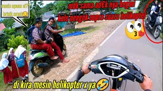 Begini reaksi orang nengok Supra suara helikopter 😆