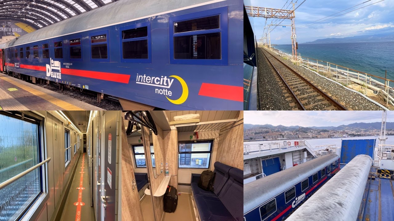 Italy's Most Famous Train Intercity Notte Siracusa Rail Ferry
