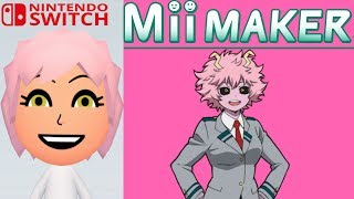 Mii Maker How To Create Mina Ashido From My Hero Academia