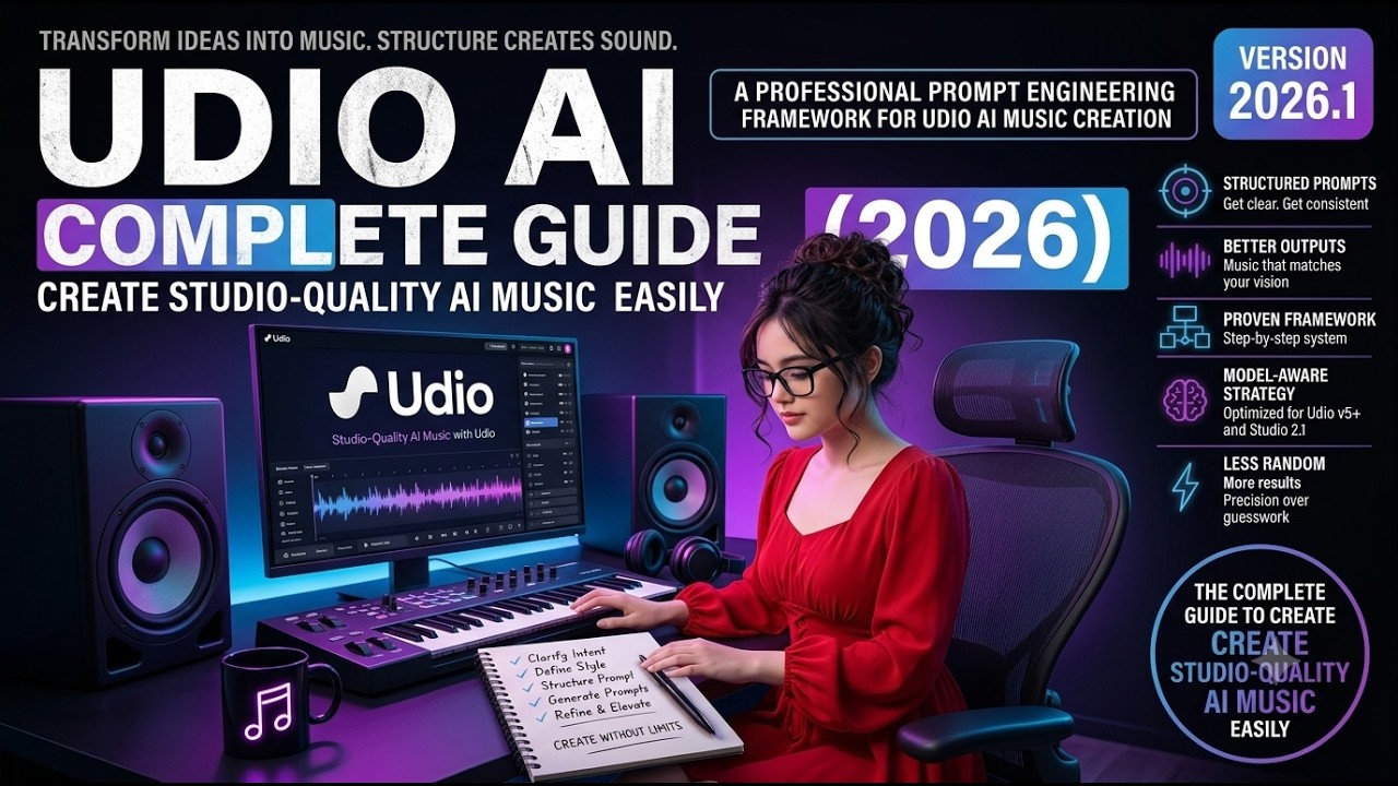 Udio AI Complete Guide (2026) | Create Studio-Quality AI Music Easily