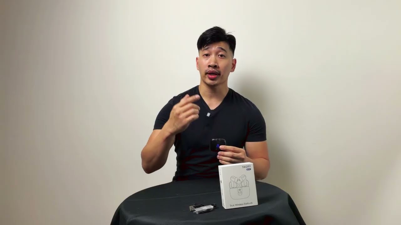 60 Hours of Playtime TAGRY Wireless Earbuds with LED Display