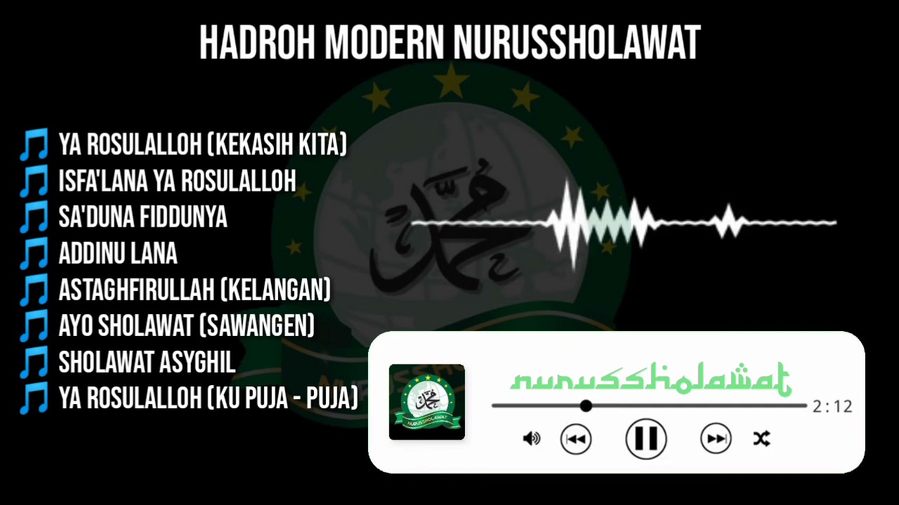 KUMPULAN SHOLAWAT HADROH MODERN NURUSSHOLAWAT