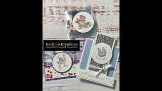 Easy Freezin Friends Shaker Card + Fancy Fold Card! (Facebook Live replay)