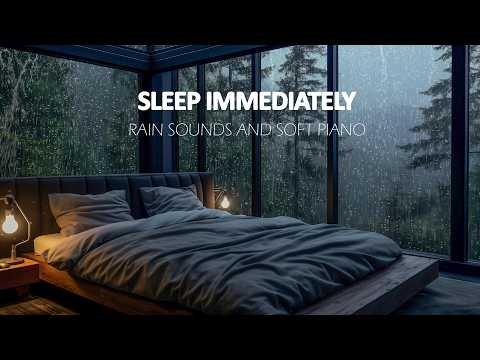 Fall Asleep Naturally with Rain and Piano | Peaceful Night Music for Stress Relief and Mental Calm