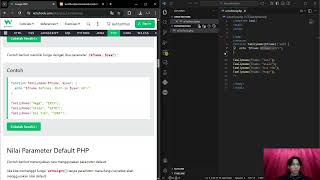 PRAKTIK DAN PENJELASAN PHP FUNCTIONS DAN ARRAYS