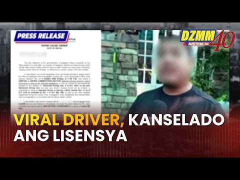 Lisensya ng viral driver na nagkomentong 'sayang, hindi pa namatay,' binawi ng LTO