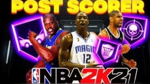 HOW TO MAKE THE ABSOLUTE BEST AND MOST RARE POST SCORER BUILD ON NBA2k21!!