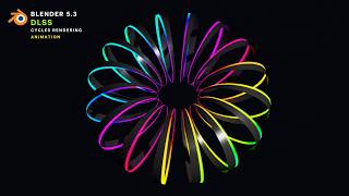 Blender 5.3 Tutorial: How to Create an Abstract Neon Ring Loop Animation | DLSS Cycles Rendering