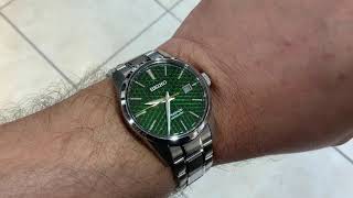 Unboxing and Review of Seiko Presage SPB169 Green Dial Sharp Edge - YouTube