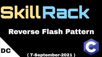 Reverse Flash Pattern | skillrack daily challenge