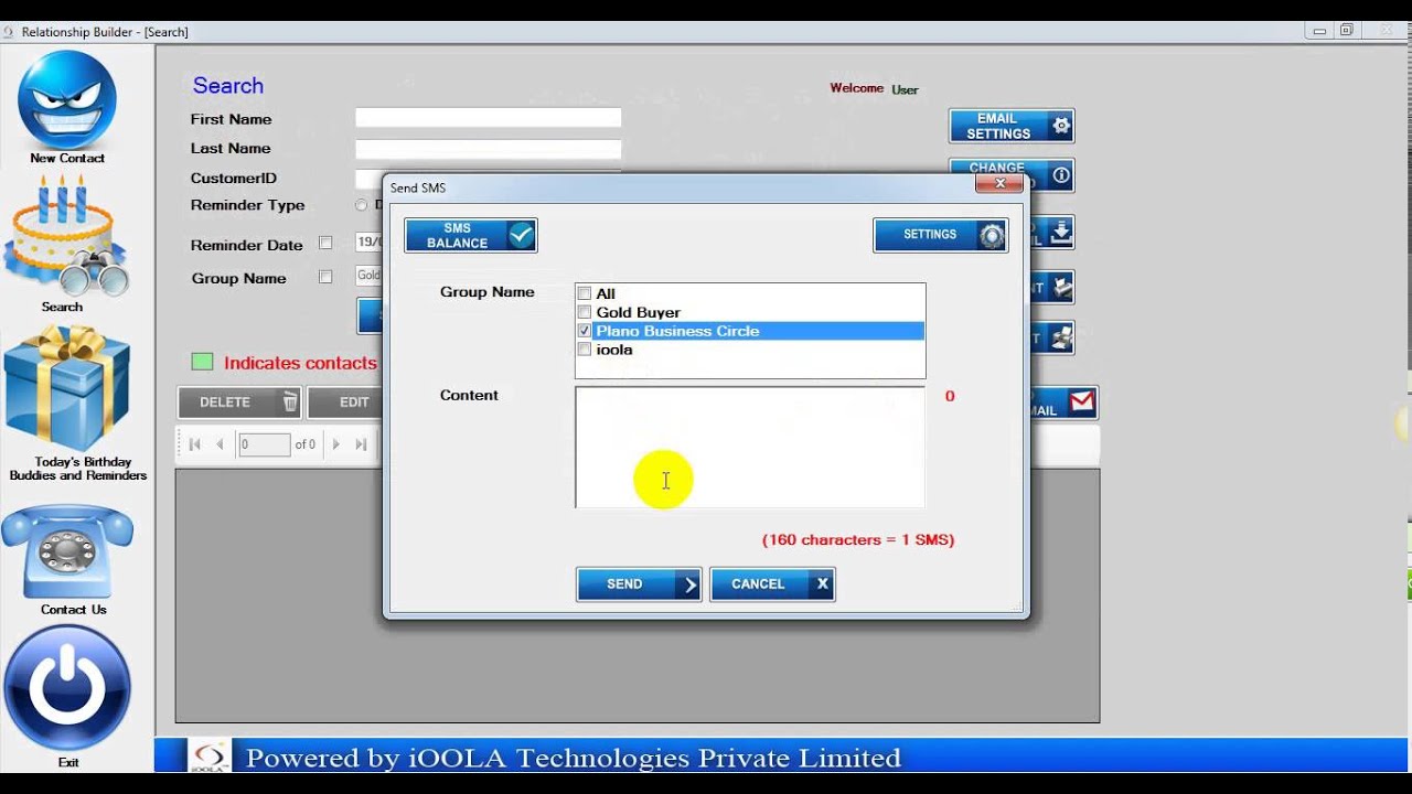 iOOLA SMS & Email Marketing Windows Desktop Software