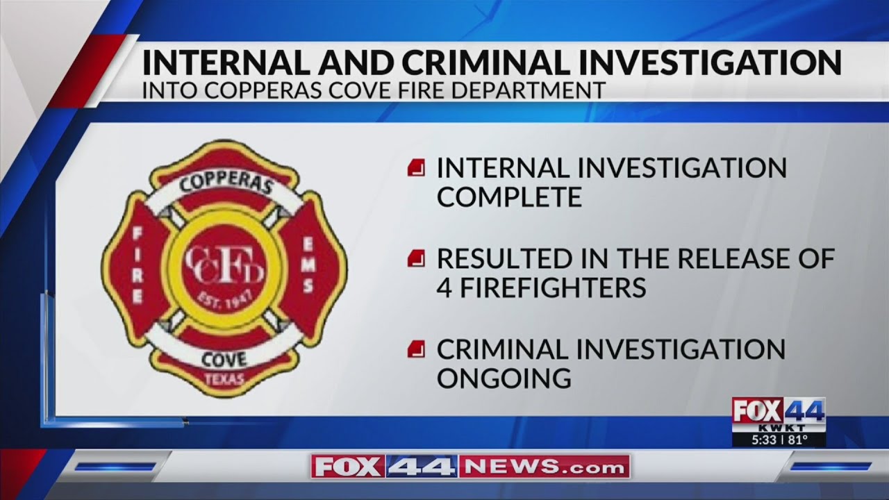 Four Copperas Cove firefighters released from duty in city, police investigation