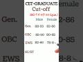 CET cut off 2023 ||CET Result || #cetcutoff #cetexam #cetgraduationlavelcutoff @GenuineClasses
