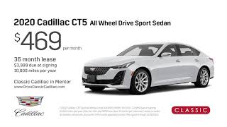 2020 Cadillac CT5 Luxury AWD lease for $469