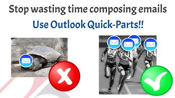 Compose Outlook Emails Faster.. With QuickParts!