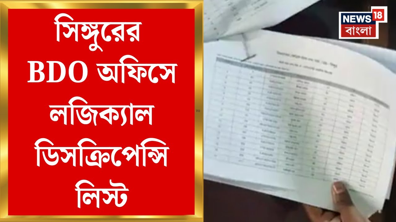 West Bengal SIR | সিঙ্গুরের BDO অফিসে লজিক্যাল ডিসক্রিপেন্সি লিস্ট, সরব ভুক্তভোগীরা | Bangla News