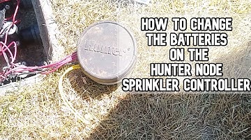 How to change the batteries on the HUNTER Sprinkler NODE controller DIY video #hunternode #sprinkler