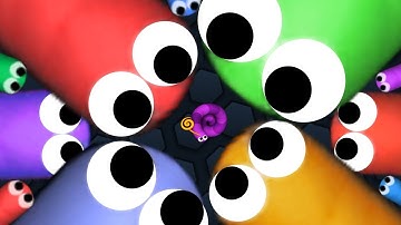 Slither.io 1 Tiny Hacker Snake vs Giant Snakes Epic Slitherio Gameplay