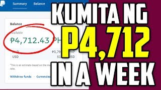 Kumita ako ng 4,712 in a WEEK! - Paano kumita ng pera gamit ang cellphone