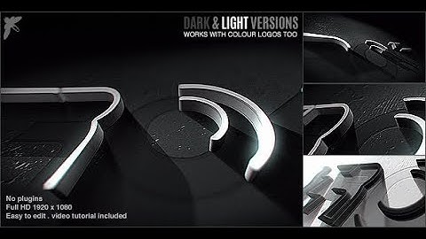 After effects template - 3D Stroke Logo