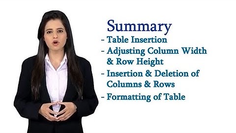 Digital Literacy   Topic 14 Word Processing  Tables