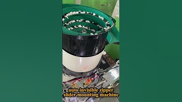 Automatic Invisible Zipper Slider Mounting Machine#zippers #zippermachine