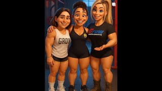 A I is taking over Muscle Girl art
