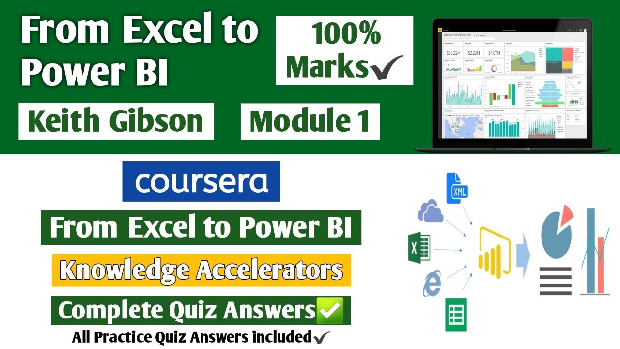From Excel to Power BI | Coursera | Knowledge Accelerators | Power BI | Complete Quiz Answers