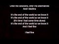 R E M It S The End Of The World As We Know It Lyrics Scrolling 