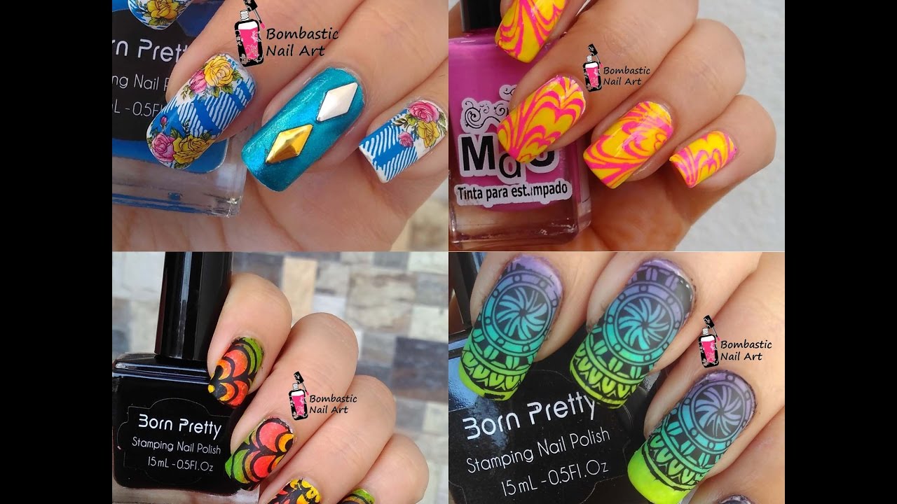 Stamping Nail Art Tutorial and Designs Compilation February 2024 | Bombastic Nail Art