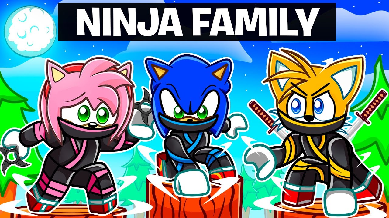 Having a NINJA SONIC FAMILY in Roblox!