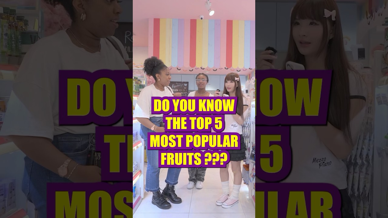 Do you know the top 5 most popular fruit? 