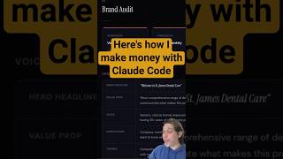 Here's how I make money with. #claudecode  #aimarketing #aiagents